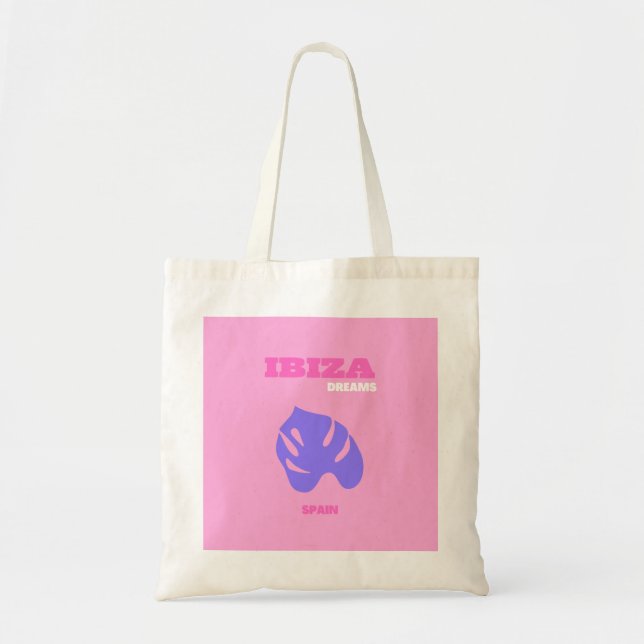 Ibiza, Reisekunst, Preppy, Preppy Room, Pink Tragetasche (Vorne)