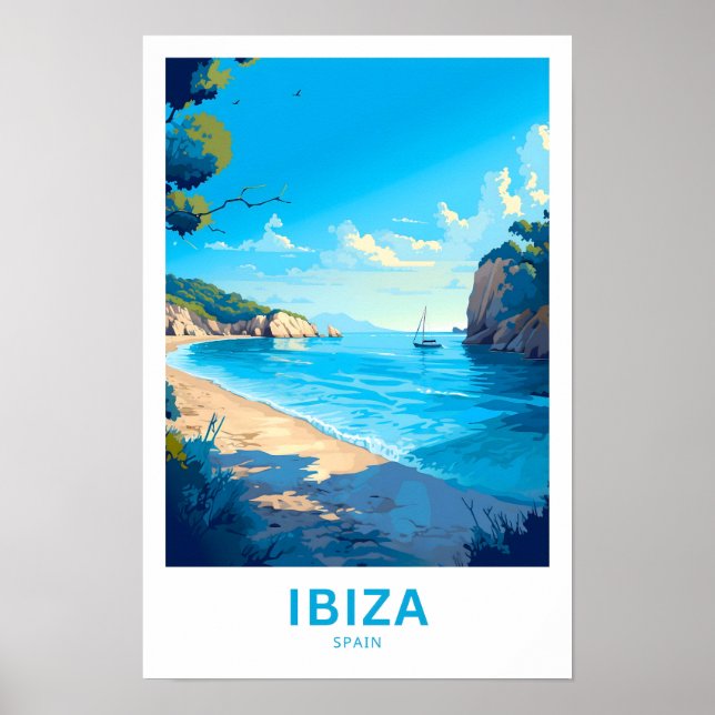 Ibiza Spain Reisen Print Poster (Vorne)