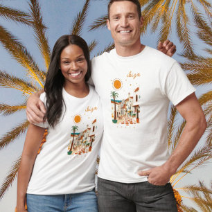 Ibiza Spanien Eivissa weiße Stadt T-Shirt