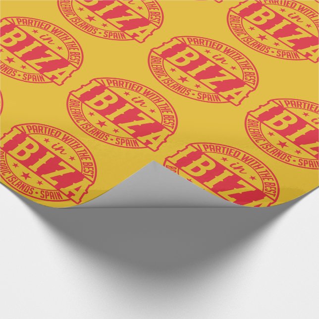IBIZA Spanien Geschenkverpackung Geschenkpapier (Ecke)