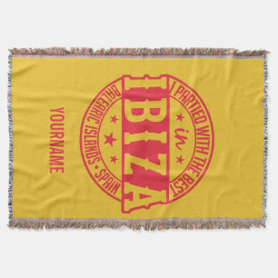 IBIZA Spanien kundenspezifische Monogramm & Farbwe Decke