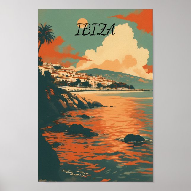 Ibiza Spanien Poster (Vorne)