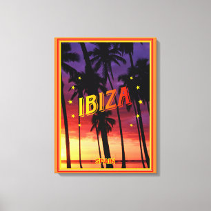 Ibiza, Spanien, Poster, Sommerposter Leinwanddruck