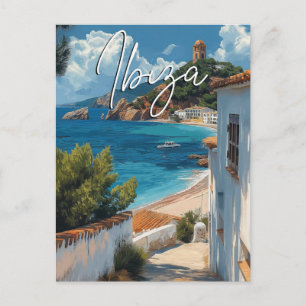 Ibiza Spanien Reise Postkarte - Vintage Stil