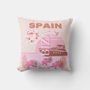Ibiza, Spanien, Reisen Kunst, Preppy Art, Pasta Kissen
