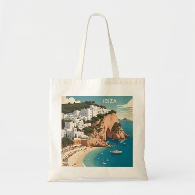 Ibiza, Spanien Reiseplakat Tragetasche (Vorne)
