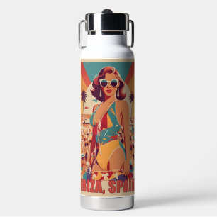 Ibiza, Spanien Reiseplakat Trinkflasche