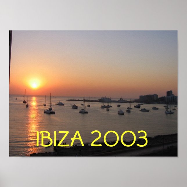Ibiza Sunset Poster (Vorne)