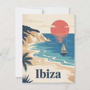 Ibiza Vintag Postkarte