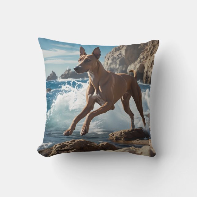Ibizan Hound Elegant Throw Kissen (Vorderseite)