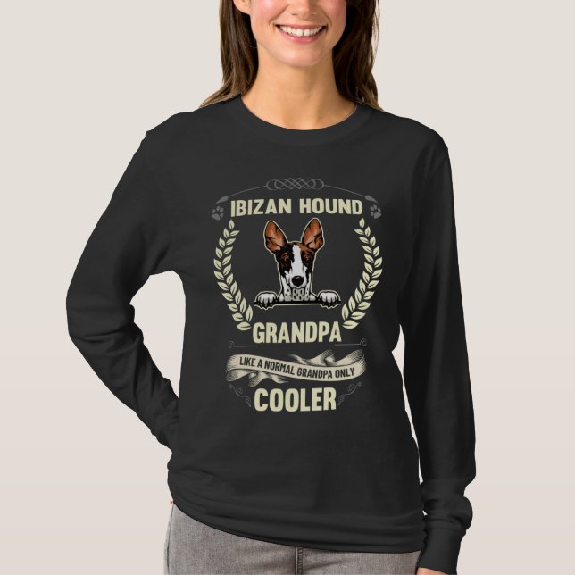 Ibizan Hound Grandpa Like A Normal Grandpa Only Co T-Shirt (Vorderseite)