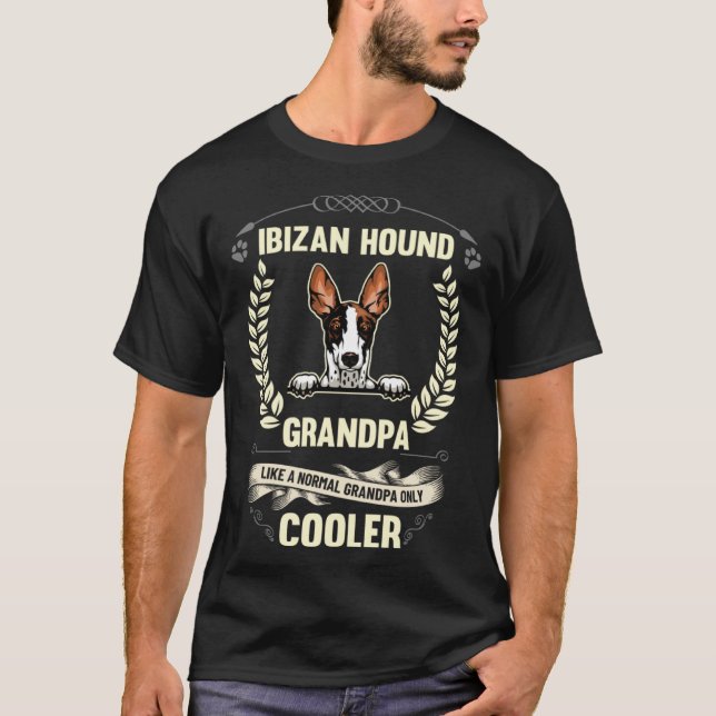 Ibizan Hound Grandpa Like A Normal Grandpa Only Co T-Shirt (Vorderseite)