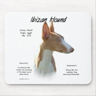 Ibizan Hound History Design Mousepad