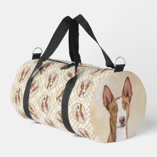 Ibizan Hound Malerei glatt Roter Hund Kunst Duffle Bag