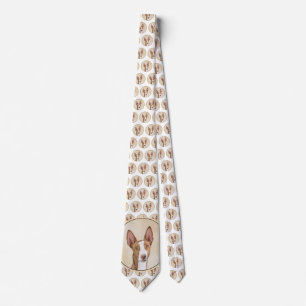 Ibizan Hound Malerei - Niedliche Original Hunde Ku Krawatte