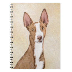 Ibizan Hound Malerei - Niedliche Original Hunde Ku Notizblock