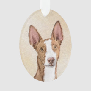 Ibizan Hound Malerei - Niedliche Original Hunde Ku Ornament