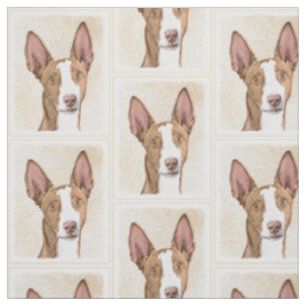 Ibizan Hound Malerei - Niedliche Original Hunde Ku Stoff