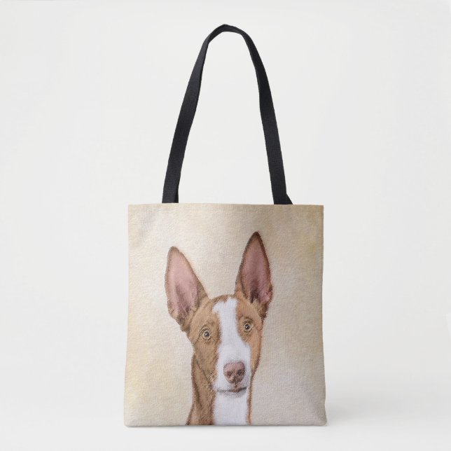 Ibizan Hound Malerei - Niedliche Original Hunde Ku Tasche (Vorderseite)