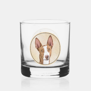 Ibizan Hound Malerei - Niedliche Original Hunde Ku Whiskyglas