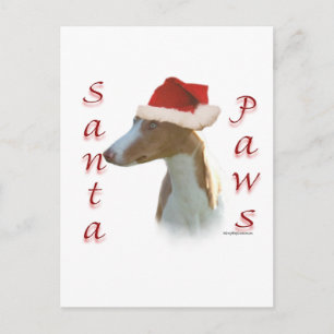Ibizan Hound Santa Paws Feiertagspostkarte