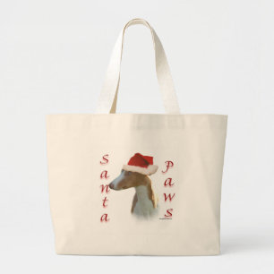 Ibizan Hound Santa Paws Jumbo Stoffbeutel