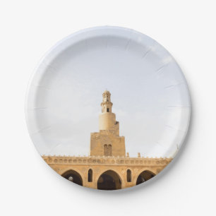Ibn-Tulun-Moschee in Kairo, Ägypten Pappteller