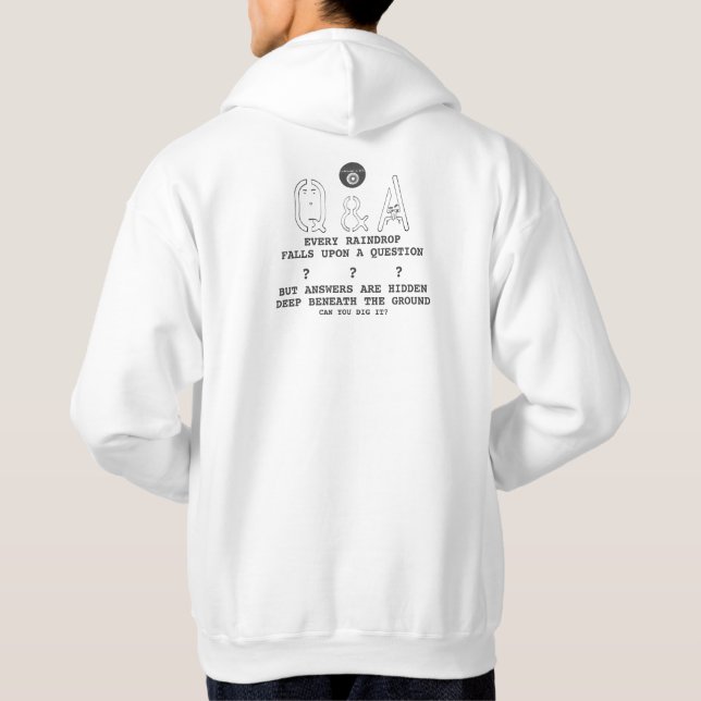 IBONELTD. Fragen und Antworten Hoodie (Rückseite)