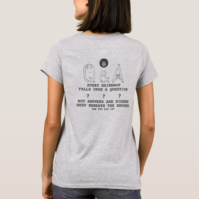 IBONELTD. Fragen und Antworten T-Shirt (Rückseite)