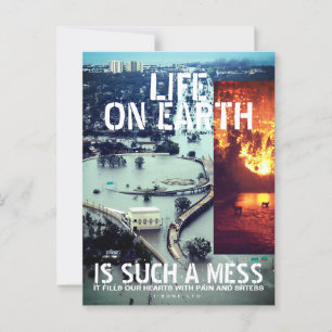 IBONELTD. LEBEN AUF ERDE 2 POSTKARTE