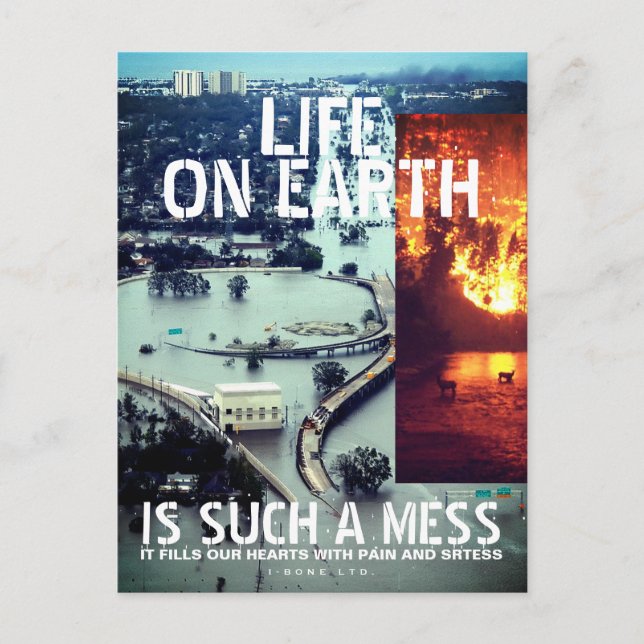 IBONELTD. LEBEN AUF ERDE 2 POSTKARTE (Vorderseite)