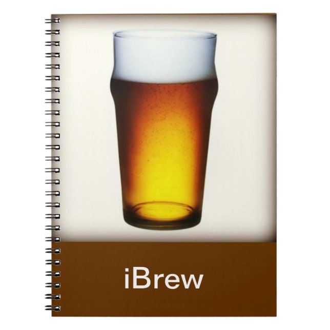 iBrew Ale Glas Notizblock (Vorderseite)