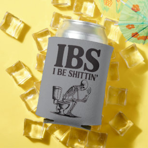 IBS: Ich scheiße lustiges Skelett-Badezimmer Dosenkühler
