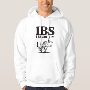 IBS: Ich scheiße lustiges Skelett Badezimmer Hoodie