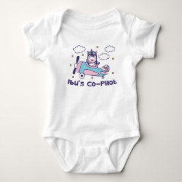 Ibus Co-Pilot - Einhornflugzeug Baby Strampler