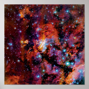 IC 4628 Prawn-Nebel - Farbintensives Weltraumfoto Poster