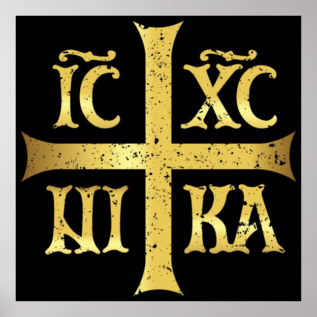 IC XC NIKA JESUS CHRIST CONQUERS POSTER (Vorne)