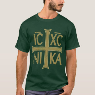 IC XC NIKA Kreuz Orthodoxe östliche Christenheit C T-Shirt