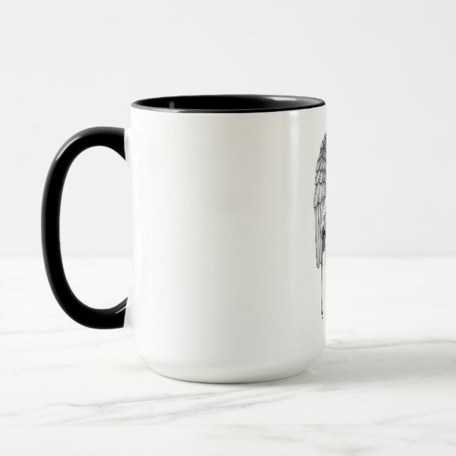 Icarus Flight Minimalist Coffee Mug (Gauche)