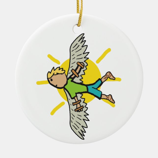 Icarus Keramik Ornament (Vorne)