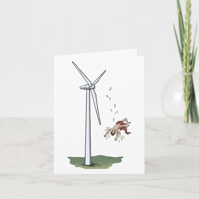 Icarus v Turbine Vent Carte de voeux pliée (Devant)