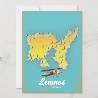 Icasia Griechenland Reiseplakat.