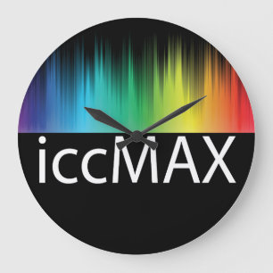 iccMAX-Uhr für einen Farbmanagement-Enthusiasten Große Wanduhr