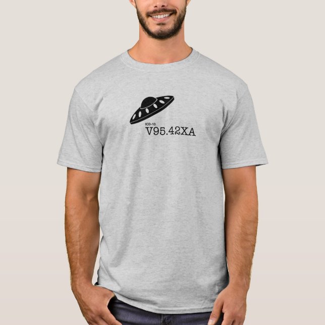 ICD-10: V9542XA - Raumfahrzeug-Abbruch T-Shirt (Vorderseite)