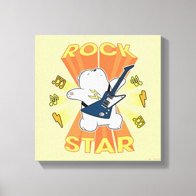 Ice Bear - Rock Star Leinwanddruck (Vorderseite)