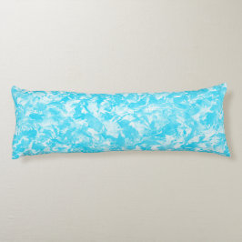 Ice Blue Blätter Seitenschläferkissen