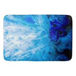 Ice Blue Crystal Gem Gemstone Agate Quartz Badematte