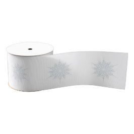 Ice Blue Elegante Snowflake Weihnachtsgeschenk Ripsband