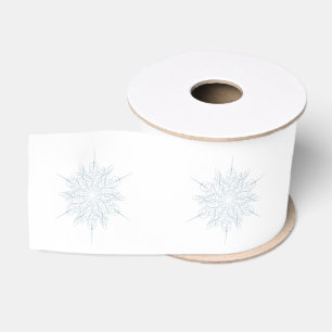 Ice Blue Elegante Snowflake Weihnachtsgeschenk Ripsband