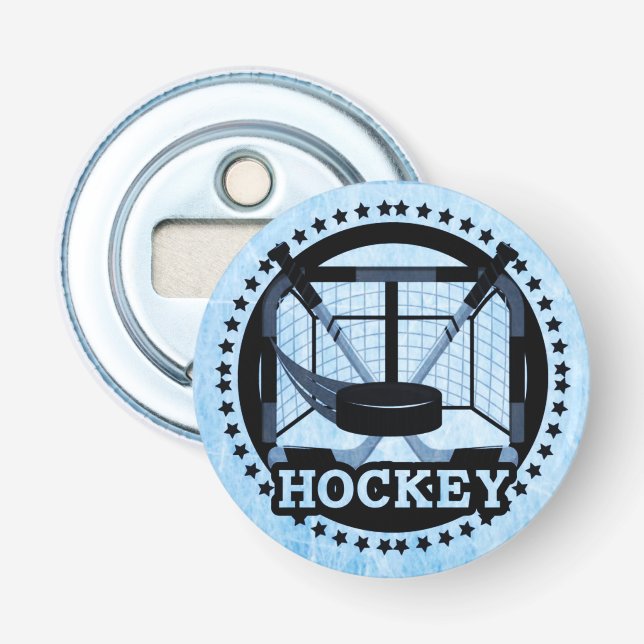 Ice Blue Hockey Flaschenöffner (Vorderseite)